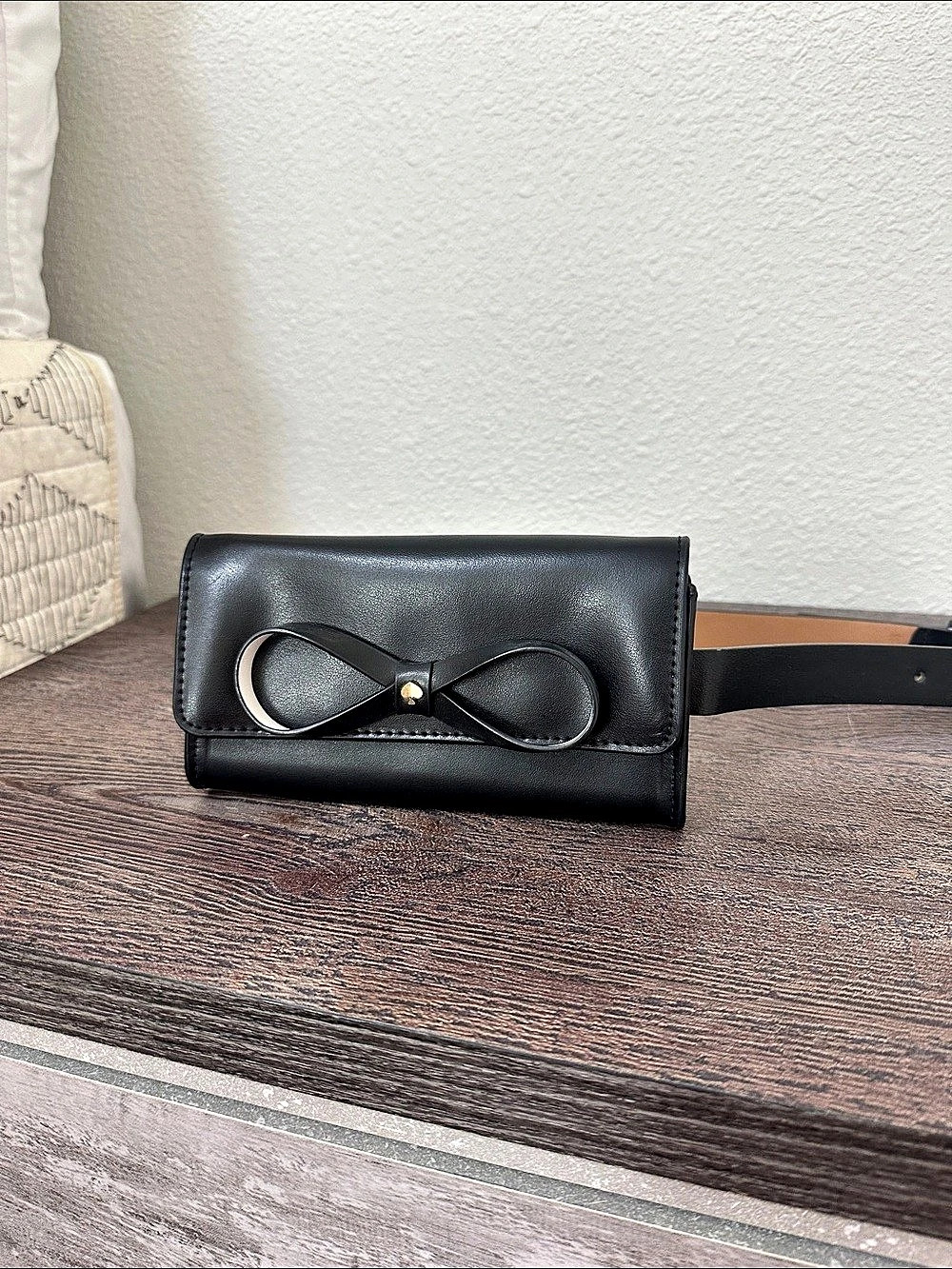 kate spade Black Bow Belt Bag